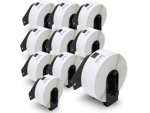 Replace for Brother DK-1201 (1.1 x 3.5 in) Address Labels [10 Roll] Compatible with Brother QL Label Printers, Standard Address Labels