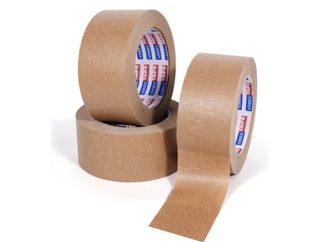 Heavy Duty Paper Packing Tape Kraft Paper Tape Eco Friendly & Biodegradable, Writable & Uncoated Brown Packing Tape for Masking, Sealing,Packaging...