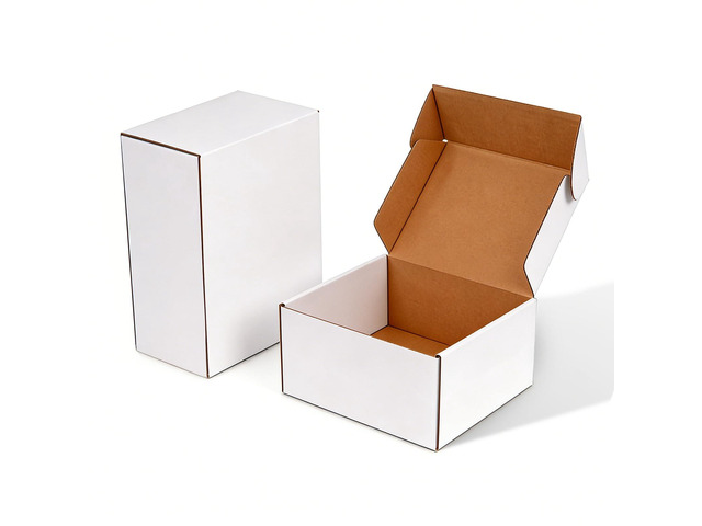 20 Pack 11x8x4 Inch White Shipping Boxes, Corrugated Cardboard Mailer Boxes for Small Business Packaging, Easy-to-Fold Design for Mailing, Gift...