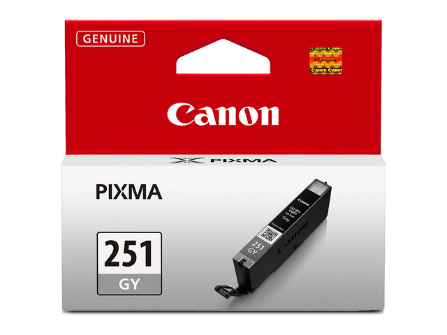 CLI-251 Genuine Gray Ink Tank, Compatible with MG6320, MG7120, iP8720, and MG7520 Printers