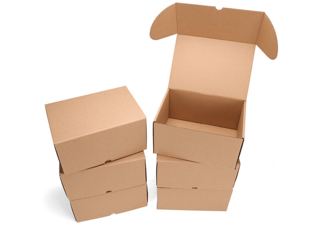 10x7x5 inch Cardboard Shipping Box, Set of 6 Packaging Boxes, Brown Single Corrugated, DIY Cardboard, Easy Fold, Shape Well, Self locking, Shoe,...
