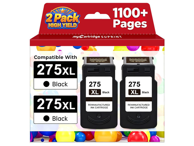 PG-275 XL High Yield Replaced for Canon 275 Black Ink TS3722 TS3700 TR4720 TR4700 TR4722 TS3522 TS3500 Pixma Printer Ink 275 275XL Premium Upgraded...