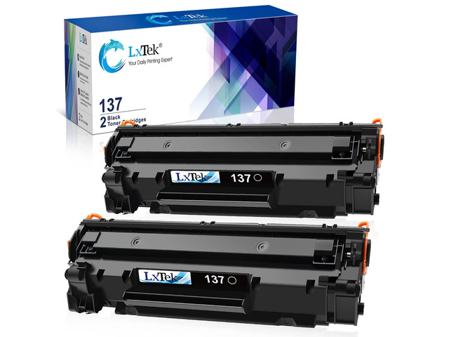 137 Black Toner Cartridge Replacement for 137 CRG137 2 Pack 137 Black for Canon 137 Black Toner Cartridge Use with Imageclass D570 MF232w MF242dw...