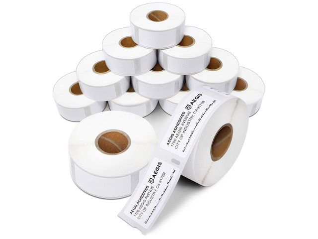 Replacement for DYMO 30336 (12 Rolls, 6000 Labels) 1' X 2 1/8' Direct Thermal Barcode and Address Labels - Compatible With LabelWriter 450, 450...