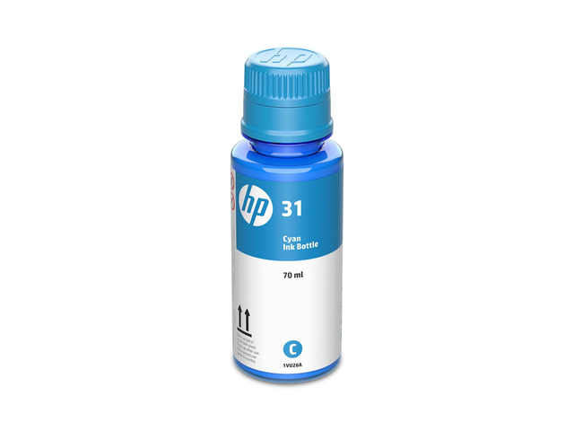 31 Ink Bottle Cyan Up to 8,000 Pages per Bottle Works Smart Tank Plus 651 and Smart Tank Plus 551 1VU26AN Packaging May Vary