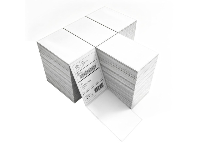 4x6 Thermal Shipping Labels Fanfold 4000 Labels BPA-free, Print Clear and Sharp, Strong Adhesive