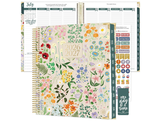 2026-2027 Hardcover Academic Year Goal & Vision Planner (July 2026 - July 2027) - 13 Months Agenda - Monthly & Weekly Calendar Organizer - 7.5' x...