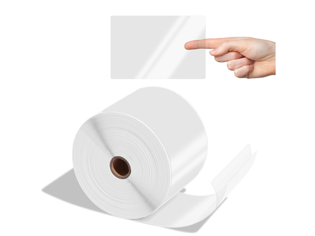 4x6 Clear Label Protectors for Shipping and Address Labels, 500 Stickers Glossy transparent plastic, permanent adhesive, water and abrasion...
