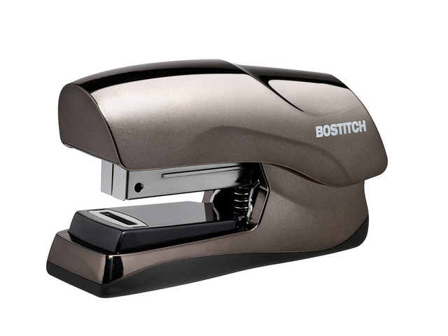 Office Heavy Duty Stapler, 40 Sheet Capacity, No Jam, Half Strip, Fits into the Palm of Your Hand, For Classroom, Office or Desk, Black Chrome