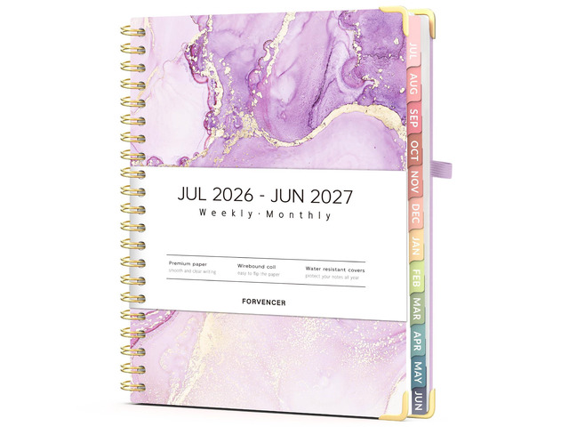Planner 2026-2027, July 2026 - June 2027,8.5x11' Calendar Planner Weekly and Monthly, Hardcover Planning book with Monthly Tabs, Cute Journal...