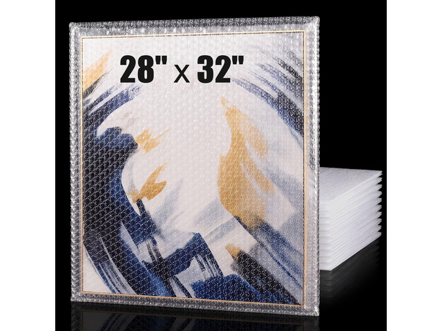 10 Pack 28*32 Inch Extra Large Bubble Pouches for Packing Shipping Bubble Bag Protect Shockproof Cushion for Moving Shipping, Artwork Fragile Dish...
