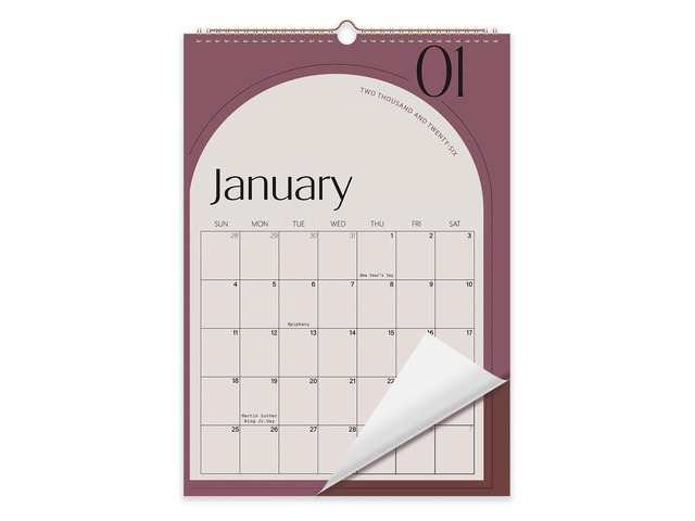 2026 Wall Calendar 12x17 Inch - 12 Month Jan to Dec 2026, Thick 120GSM Paper, Large Blocks Monthly Calendar for Notes, Home Office & School Scheduling