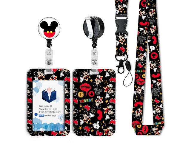 Anime Id Badge Holder with Lanyard,Retractable Badge Holders Reels,Colorful Breakaway Lanyards for ID Badges,Cute Fashion Key Chain Keychains,Badge...