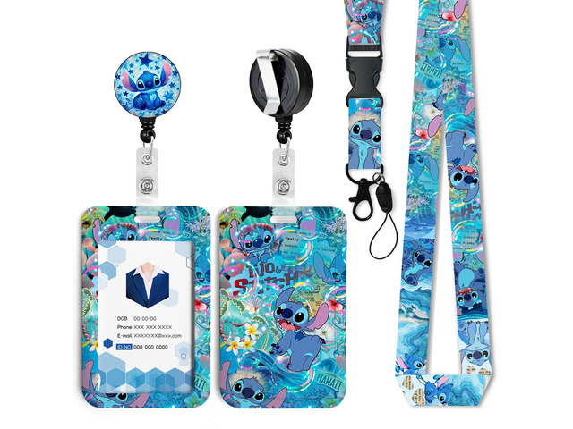 Anime Id Badge Holder with Lanyard,Retractable Badge Holders Reels,Colorful Breakaway Lanyards for ID Badges,Cute Fashion Key Chain Keychains,Badge...