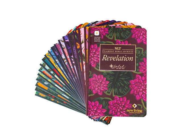 Selah New Testament Journal Set, 19 Books, NLT Translation Gift for Women, Bible Journaling, Softcover with Notes Space, Filament App Compatible:...