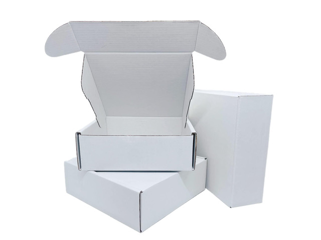 Small White Box 6 x 6 x 2 Inch 50 Pack Shipping Boxes Recyclable Corrugated Gift Mailers Storage Business Packaging