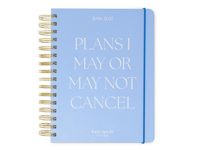 17-Month Large 2026-2027 Planner, Plans I May Cancel 8.5' x 7.25' Hardcover Agenda with Monthly & Weekly Layouts, Goal Tracker, Vacation Pages,...