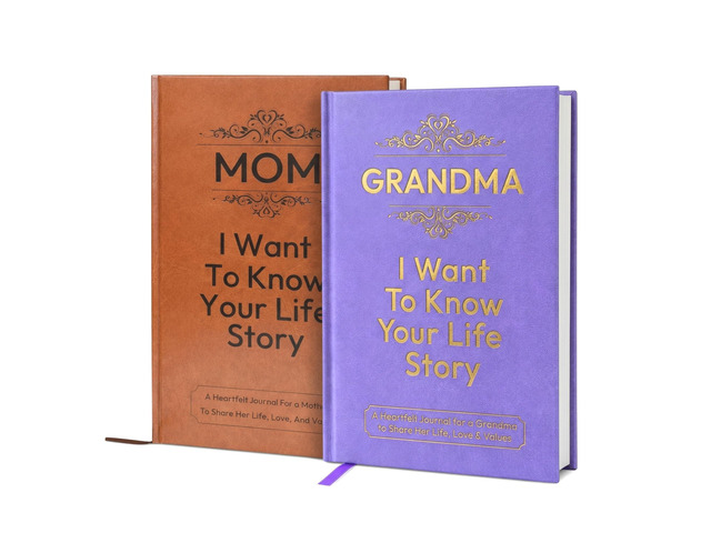 Gift for Mom and GrandMa Life Story Journal: Share Their Journey & Memories