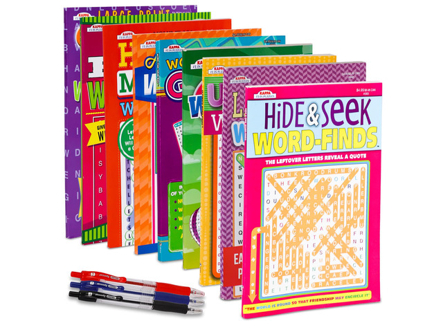 9-Pack 750+ Large WordSearch Puzzle Books for Adults, Aging Seniors Brain Stimulation Giant Print Words Activity Books (Pack Bulk), Paperback - 8x10