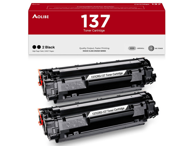 137 Compatible Black Toner Cartridge Replacement for Canon 137 Toner Cartridge, Use for MF232w, MF242dw, MF212w, MF216n, MF217w, MF244dw, MF247dw,...