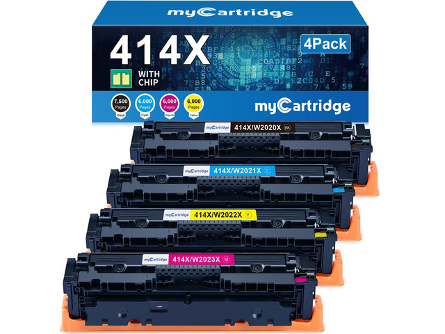 414X Toner Cartridges 4 Pack for HP 414X 414A MFP M479fdw M454dw M479 M454 Compatible for HP Color LaserJet Pro MFP M479fdw M479fdn M479dw M454dw...