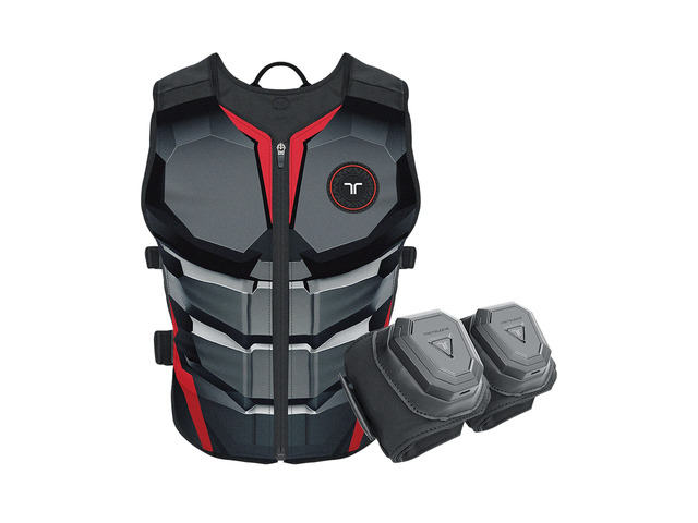 bHaptics Starter Bundle - TactSuit Air Haptic Vest + TactSleeve Haptic Armbands for PC and VR Gaming, 16 Feedback Points, Bluetooth, Native Game...