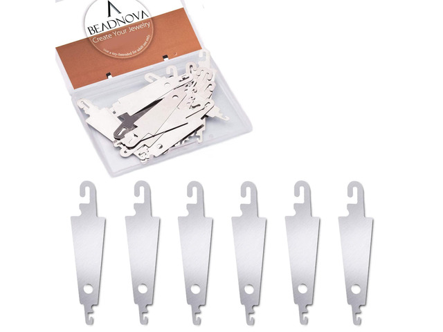 Needle Threaders 20pcs Stainless Steel Sewing Needle Threader for Hand Sewing Large Eye Cross Stitch Embroidery Craft Knitting Quilting