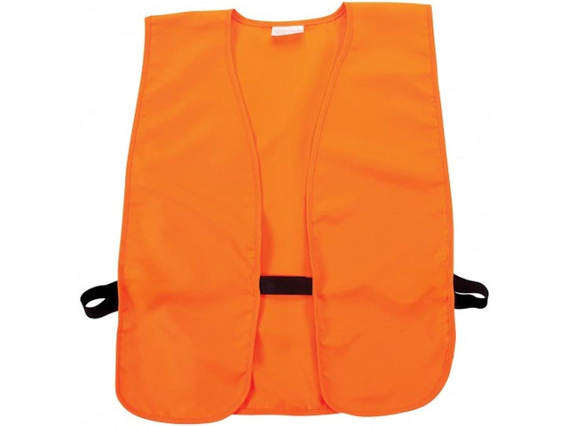 Company Blaze Orange Hunting Vest (Adult, XL or Child) Quiet Polyester, No Zippers - Adjustable Hook and Loop Closure - Fits Over Jacket (26'-60')...