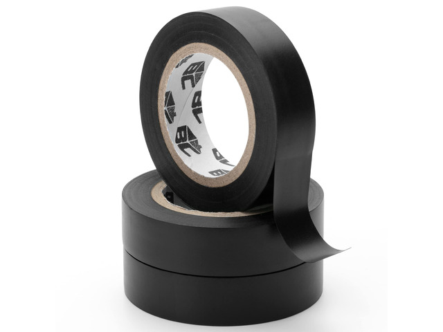 Black Electrical Tape, 0.62 in x 49 ft, 3 Pack, Electric Tape, Waterproof, Flame Retardant, High Temp