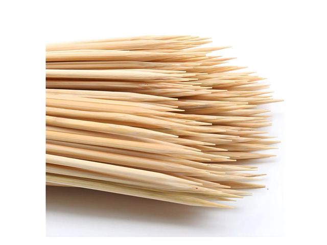 200PCS 6 inch Bamboo Skewers for wooden sticks BBQAppetiserFruitCocktailKabobChocolate FountainGrillingKitchencrafting and Party. =3mm, More Size...