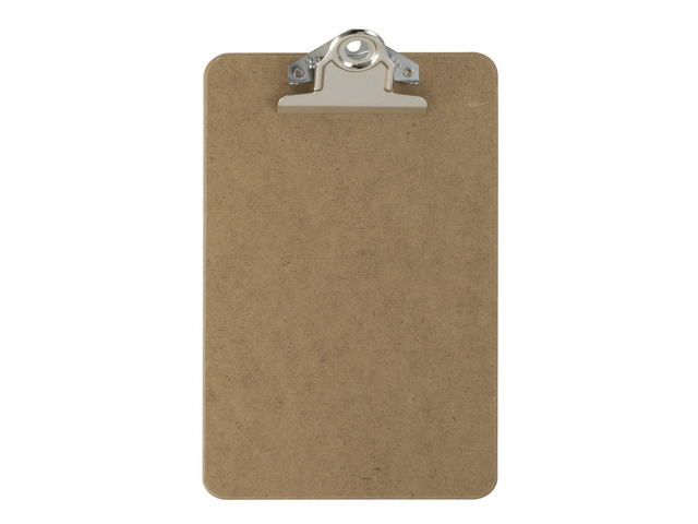Recycled Wood Clipboard, 3 Inch Clip, 1 Pack Clipboard, Memo Size (6 x9 Inches), Brown (83103)