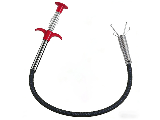 Drain Snake,33 inch Flexible Grabber Claw Pick Up Reacher Tool,Drain Clog Remover - Gutter Cleaning Tools for Home Sink, Bathroom Tub,Drain,...