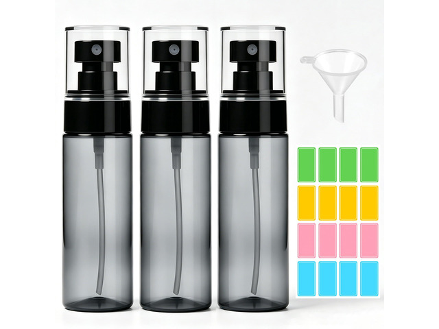 3 Pack Small Spray Bottle 2oz / 60ml, Fine Mist Mini Water Spray Bottles Leak Proof, Travel Size, Ideal for Toner, Hair Care, Watering Plants &...