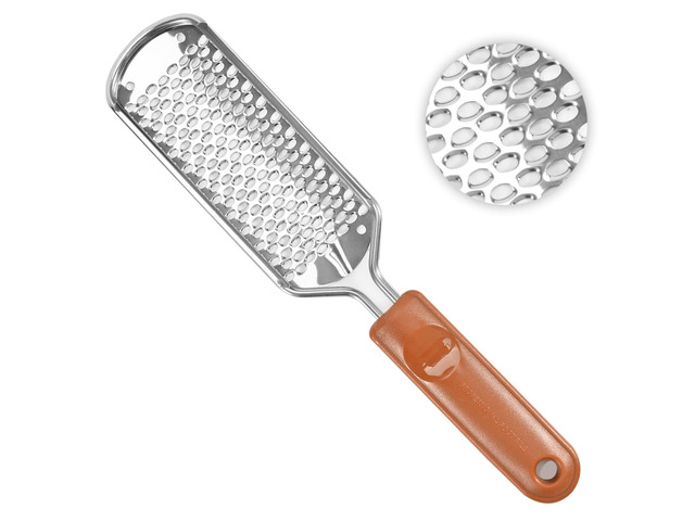Foot Scrubber Dead Skin Remover, Pedicure Foot File Callus Removal, Heel Scraper for Cracked Heels, Microplane Cheese Grater for Feet, Foot Rasp...
