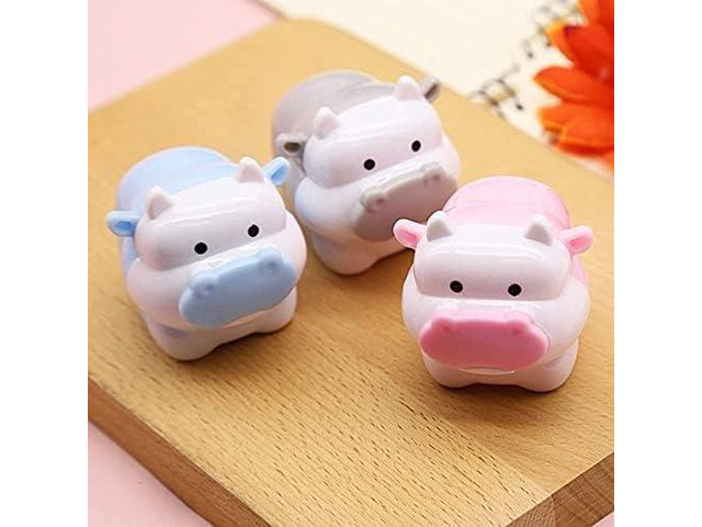 1Pc Cute Cattle Design Sharpener Cow Ox Kawaii Pencils Sharpeners Girls Gifts Stationery Office Supplies Nice Design Deft Processed Pencil...