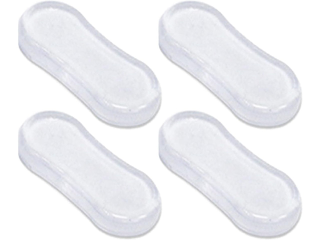 4Pcs Toilet Seat Bumper Set, Silicone Strong Adhesive Toilet Seats Lid Bumpers, Toilet Seat Buffers, Toilet Lid Rubber Pads for, Home, Hotel and...