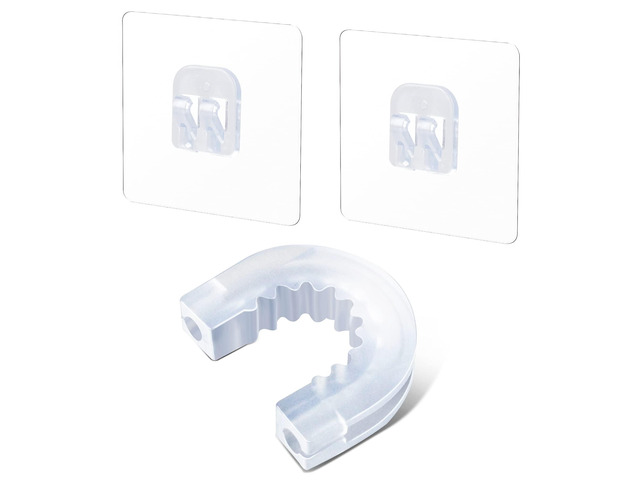 Bathroom Shower Caddy Connector with 2pcs Adhesive Sticker Household Items Hook Mount for Shower Caddy Basket Bathroom Shelf Compatible with...