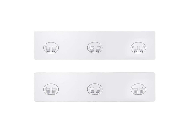 Mivvosakuki 2pcs Shower Caddy Adhesive Replacement ,Shower Shelves Adhesive Strip Pad Shower Organizer Sticker Replacement Bathroom Heavy Duty...