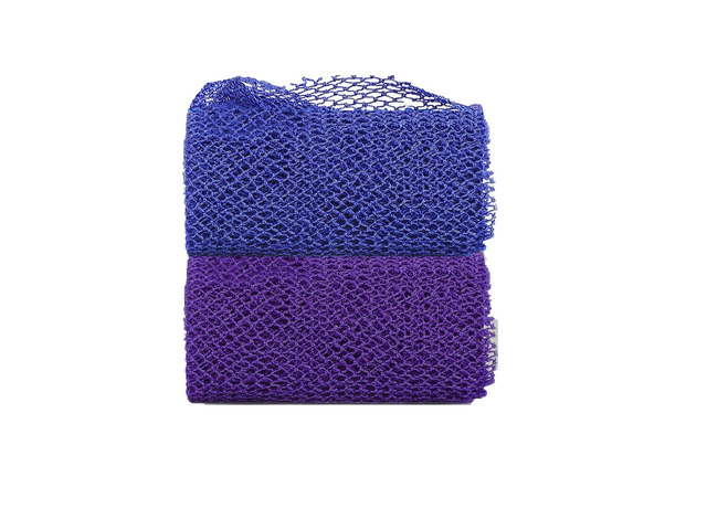 2 Pieces African Net Sponge, Long African Exfoliating Net, Net Bath Sponge Shower Body Scrubber Back Scrubber Skin Smoother, Stretches to...