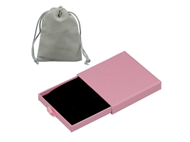 1 Pcs Small Jewelry Gift Box with Drawstring bag,Square Cardboard Organizer for Necklace, Bracelet, Earrings,for Birthday, Xmas, Wedding,...