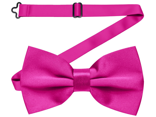 Men's Hot Pink Bow Tie - Pre Tied Bowtie for Men Women Boys - Mens Adjustable Bow Ties for Formal Wear (Hot Pink)