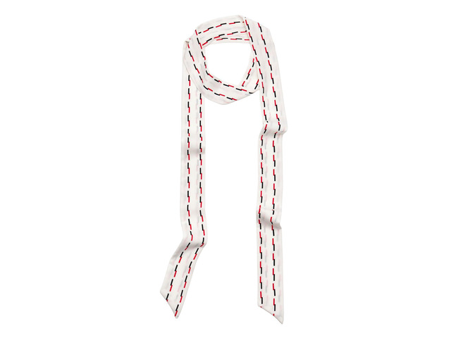 QIUTIMIY Patterned Neck Scarf Solid Color Satin Scarf Skinny Neckerchief for Women Purse Wrap Handle Satin Belt