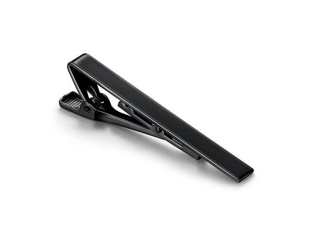 1-3 Pcs Tie Clips for Men Tie Bar Clip Set for Regular Ties Necktie Suitable for Wedding Business Tie Pin Clips-black long