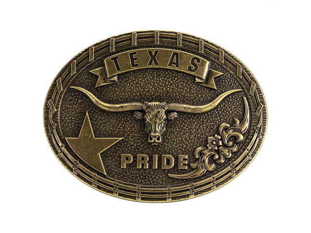 Biyblets Texas Longhorn Bull Belt Buckle Western Buckle, For Cowboy & Cowgirl, Rodeo and Country Western Belts