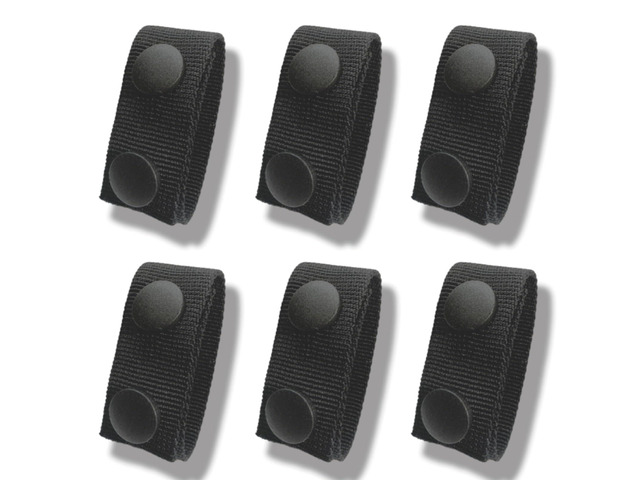 6 Pack NRJSSCC Belt Keepers for Duty Belt, 1In Wide Belt Loop Keeper, Fits Belts Within 2.25In, Nylon Duty Belts Keepers with Double Snaps for...