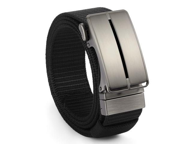 Ratchet Belt for Men Tactical Gun Belt Mens Golf Belt 1 3/8' Nylon Web Belt with Automatic Slide Buckle