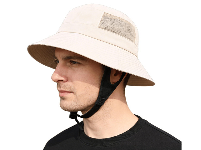 Women Men Summer Quick-Dry Sun-Hat for Packable UV-Protection Safari-Cap for Fishing Climbing Garding Beige