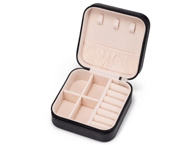 Mini Jewelry Travel Case,Small Jewelry Box,Traveling Jewelry Organizer,Portable Jewellery Storage Holder for Rings Earrings Necklace Bracelet...