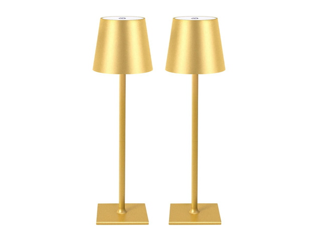 2 Pack Cordless Table Lamps, 3 Colors Stepless Dimming, 5000mAh Rechargeable Battery LED Desk Lamp for Bedroom/Couple Dinner/Desk/Cafe/Dining...