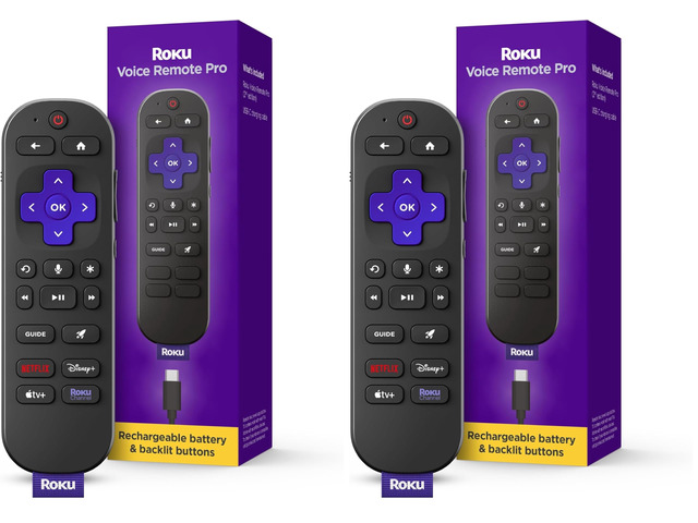 Voice Remote Pro (2nd Ed.) Rechargeable TV Remote Control with Hands-free Voice Controls, Backlit Buttons, & Lost Remote Finder - Replacement...